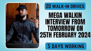[24]7.ai | Teleperformance | Avontix | Cogent & 16 More Mega Walkin Drives From Tomorrow