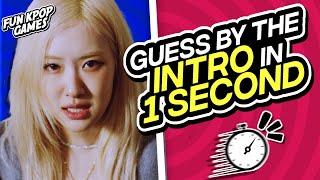 ⭐️GUESS THE KPOP SONG BY THE INTRO IN 1 SECOND | KPOP QUIZ - FUN KPOP GAMES 2024