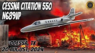 Cessna Citation 550 N689VP Odessa, TX 20 Aug 2024