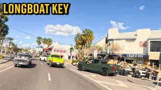 After Hurricane Milton Driving Through Longboat Key To Lido Key Florida