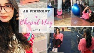 AB WORKOUT | Quick Beginner & Advanced Friendly Circuit + BHOPAL VLOG | Kanzah Syed