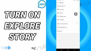 How To Turn On Explore Story On Imo App