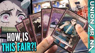 IS UNION ARENA ALL LUCK?| Hunter X Hunter (Purple) Vs Demon Slayer (Blue) | Union Arena Gameplay