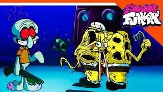  НОВЫЙ БОСС СКВИДВАРД EXE ПРОТИВ ГУБКИ БОБА! СПАНЧ БОБ EXE  Friday Night Funkin' Spongebob exe