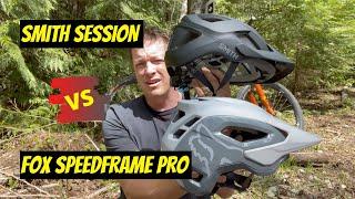 Smith Session vs Fox Speedframe Pro mountain bike helmet reviews. Then we hit the trails.