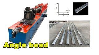 Angle bead roll forming machine | v shape roll forming machine | steel wall angle machine