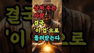 "상처 주는 사람, 결국 ‘이 업’으로 돌려받는다" #부처님말씀 #불교명언 #삶의지혜 #인생조언 #처세술 #감정정화 #불교지혜 #마음공부 #인간관계 #오디오북
