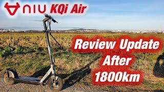 NIU KQi Air - 1800km Review Update