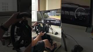 Moza R9 on desk, Dirt Rally 2.0. CS wheel, SR-P pedals