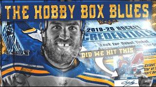 THE HOBBY BOX BLUES - 19/20 Upper Deck Credentials - Hockey Card Break