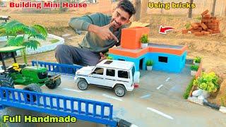 Making mini house using bricks  for rc tractors. @Aakash946