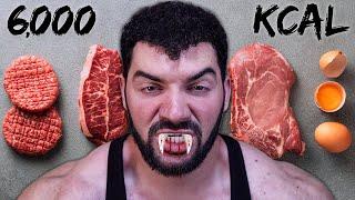 How I Stay LEAN on 6,000 Calories - Carnivore Bulk Full Day of Eating