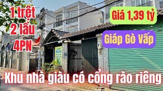 Siêu phẩm nhà 1 trệt 2 lầu khu nhà giàu có cổng rào riêng sát bên Gò Vấp | Bất Động Sản Lê Giang