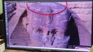 Hercules Killed ALL the Giants With Arrows This is an Arrow Thru the Sphinx Head and Out the Nose