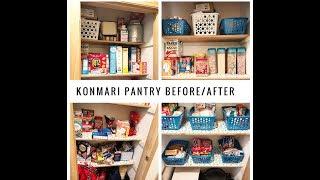 KonMari method Pantry before and after