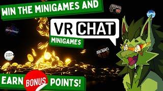 Beat me in VRChat Minigames to Earn free Giveaway Points!