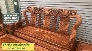 Vân Loang VIP Bàn Ghế Minh Quốc Đào Gỗ Hương Đá  - Đồ Gỗ Quân Nga