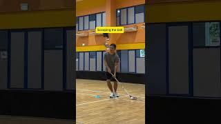 Some negative examples in taking your drag shots #floorball #floorballbasics
