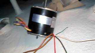 5 wire condenser fan motor to a 3 wire. (Read my description to the video before commenting)