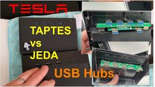 Taptes vs Jeda USB Hubs for the Tesla Model 3.  Installation, teardown, and review!