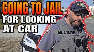 ARRESTED Looking At Police Car In Daytona Beach! Officer Trudel