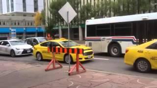 RAW VIDEO: Cabbies and car horns surrounding city hall