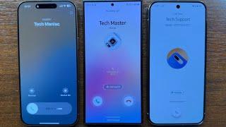 Flagship Devices 2024 Incoming Call: iPhone 16 Pro Max vs Samsung Galaxy S24 Ultra vs Pixel 9 Pro XL