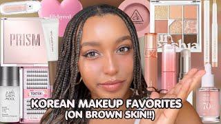 MY KOREAN MAKEUP FAVORITES (ON BROWN SKIN!!)