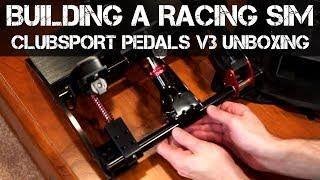 BUILDING A RACING SIM - Fanatec ClubSport Pedals V3 Unboxing