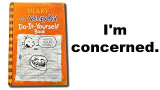 Reading Someone Else's Old Wimpy Kid: Do It Yourself Book #5