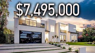 Inside a Modern Mansion in Encino with a Basketball Court!