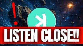 KASPA (KAS) IF YOU HOLD YOU NEED TO LISTEN CLOSELY TO THIS NOW !! | KASPA CRYPTO NEWS TODAY