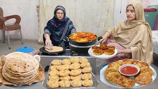 Village Life || Sham Ka Roti Salan Kabab Recipe Ke Sath || Street Food || irma's family vlog