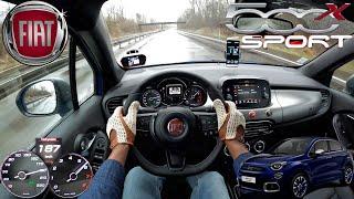 2022 Fiat 500X FIREFLY 120HP - AUTOBAHN TOP SPEED DRIVE POV