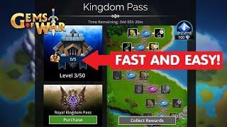 Gems of War Kingdom Pass Guide, and how to get FAST, EASY Crowns!