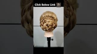 Very Easy Juda Bun Hairstyle | Simple Bridal Bun for Medium Hair #shorts #ytshorts #shortvideo #hair