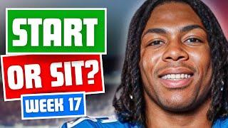 LIVE Week 17 Fantasy Football Start/Sit Advice Q&A