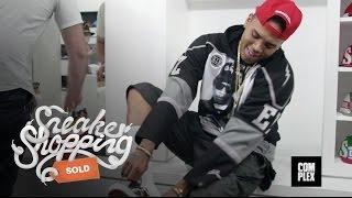 Chris Brown Goes Sneaker Shopping With Complex