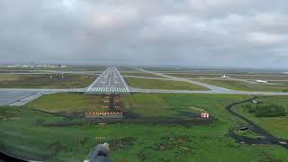 Landing at Keflavik Airport, Iceland