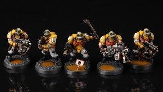 How to paint Imperial Fists scouts? Warhammer 40k | Buypainted | wh40k | painting tutorial