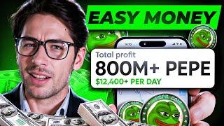 +$12,400 Pepe Coin Crypto Arbitrage! You Can Take Big Profit This $PEPE P2P Strategy #pepe #memecoin