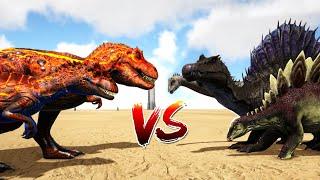 ALL Dinosaurs X-Creatures vs ALL Dinosaurs Aberration | ARK