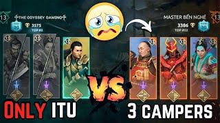 CAMPER Bullied me|| Will itu be able to take revenge? itu vs campers Team || Shadow Fight 4 Arena