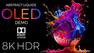 Abstract Liquids OLED Demo HDR 8K Ultra HD Dolby Vision™ 60fps