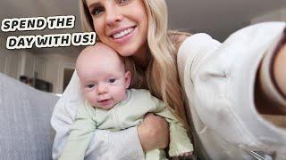 SPEND THE DAY WITH MY 3 MONTH OLD BABY & I / Day In The Life of a Mom / Caitlyn Neier