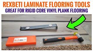 REXBETI Laminate Wood Flooring Tools Tapping Block & Hammer Review for Rigid Core Vinyl Plank