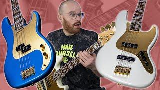 A $600 SQUIER BASS??? -  Squier 40th Anniversary Gold Edition Basses! [Demo]