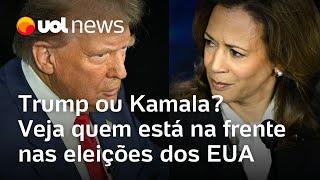 Trump ou Kamala? Veja quem lidera pesquisas das eleições dos EUA