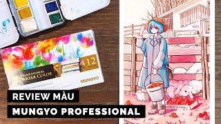 Review màu nước Mungyo Professional Watercolor | Lobeo Speed Paint | Mungyo Professional Watercolor