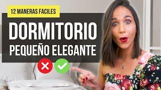  Mejores trucos para DORMITORIOS PEQUEÑOS  12 Tips para decorar un DORMITORIO pequeño.